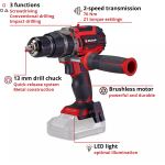 Einhell Professional Akku-Schlagbohrschrauber TP-CD 18/70 Li-i BL - Solo, 18Volt (schwarz/rot, ohne Akku und Ladegerät)