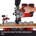 Einhell Akku-Zug-Kapp-und Gehrungssäge TE-SM 36/8 L Li-Solo, 36Volt (2x18V), Kapp- und Gehrungssäge (rot, ohne Akku und Ladegerät)