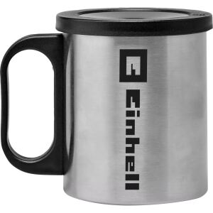 Einhell Kaffeetasse, für Akku-Kaffeemaschine TE-CF 18 Li-Solo (edelstahl/schwarz, 240 ml, inkl. Deckel)