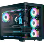 Aerocool P500C EVO-G-BK-v1 (schwarz, Tempered Glass x 2)
