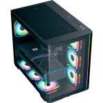 Aerocool P500C EVO-G-BK-v1 (schwarz, Tempered Glass x 2)