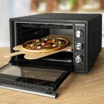 Rommelsbacher Pizzastein / Brotbackstein-Set PS 16 (beige, 35 x 35cm, mit Holzschaufel)