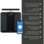 Beurer Diagnosewaage BF 990 mit Handteil (schwarz, WIFI / Bluetooth)