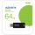 ADATA UC320 USB-Stick 64 GB USB Typ-A 3.2 Gen 1 (3.1 Gen 1) Schwarz
