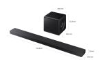 Samsung Q-Series Soundbar HW-QS710GF (schwarz, 3.1.2-Kanal, Kabelloses Dolby Atmos, Q-Symphony)