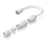 Ubiquiti Easy Cable Verlängerungskabel Cat.6a F/UTP, 2er Pack (weiß, 15cm Kabel, wasserdichte Kappe)