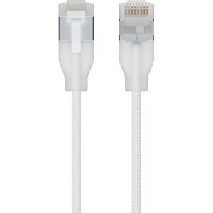Ubiquiti UniFi Etherlighting Cat.6a Premium-Patchkabel (weiß, 15 Meter, gesleevt)