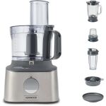 Kenwood Küchenmaschine MultiPro Compact+ (silber, 800 Watt, integrierte Waage, Mixaufsatz und Blend-Xtract 2GO)