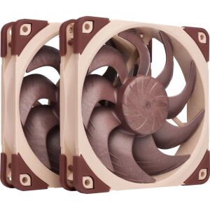 Noctua NF-A12x25 G2 PWM Sx2-PP (braun/beige, PWM-Anschluss, 2 Lüfter, 120 mm)