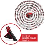 Einhell Professional Akku-Laubsauger VENTURRO 36/240, 36Volt (2x18V), Laubsauger/Laubbläser (rot/schwarz, ohne Akku und Ladegerät)