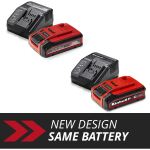 Einhell PLUS Power-X-Change Starter-Kit, 18Volt 4Ah (schwarz/rot, PLUS Akku + Ladegerät)