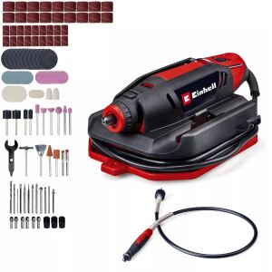 Einhell Schleif- und Gravur-Werkzeug TC-MT 150 E (schwarz/rot, 150 Watt, 117-teiliges Zubehör-Set)