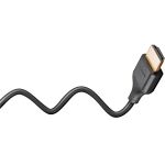 Goobay Slim High-Speed-HDMI-Kabel mit Ethernet, 4K @ 60Hz (schwarz, 2 Meter)