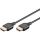 Goobay Slim High-Speed-HDMI-Kabel mit Ethernet, 4K @ 60Hz (schwarz, 2 Meter)