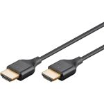 Goobay Slim High-Speed-HDMI-Kabel mit Ethernet, 4K @ 60Hz (schwarz, 3 Meter)
