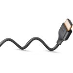 Goobay Slim High-Speed-HDMI-Kabel mit Ethernet, 8K @ 60Hz (schwarz, 0,5 Meter)