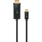 Goobay USB Adapterkabel, USB-C Stecker > HDMI Stecker, 4K / 60Hz (schwarz, 1 Meter)