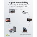 Goobay USB Adapterkabel, USB-C Stecker > HDMI Stecker, 4K / 60Hz (schwarz, 1 Meter)