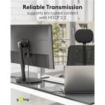 Goobay USB Adapterkabel, USB-C Stecker > HDMI Stecker, 4K / 60Hz (schwarz, 2 Meter)