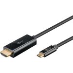 Goobay USB Adapterkabel, USB-C Stecker > HDMI Stecker, 4K / 60Hz (schwarz, 2 Meter)