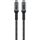Goobay USB4 Gen 3x2 Kabel, USB-C Stecker > USB-C Stecker, 40Gbit/s (schwarz/grau, 0,5 Meter, PD, Laden mit bis zu 240 Watt)