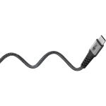 Goobay USB 2.0 Kabel, USB-C Stecker > USB-C Stecker (schwarz/grau, 1,5 Meter, Laden mit bis zu 60 Watt PD, Textilkabel mit Metallsteckern)