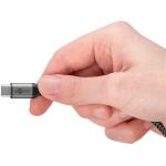 Goobay USB 2.0 Kabel, USB-C Stecker > USB-C Stecker (schwarz/grau, 1,5 Meter, Laden mit bis zu 60 Watt PD, Textilkabel mit Metallsteckern)