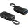Goobay Powerbank 5.000 mAh, integriertes USB-C Kabel 13cm, 20 Watt (schwarz, 5 Ah, 1x USB-A, 1x USB-C, PD, QC)