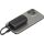 Goobay Powerbank 5.000 mAh, integriertes USB-C Kabel 13cm, 20 Watt (schwarz, 5 Ah, 1x USB-A, 1x USB-C, PD, QC)
