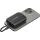 Goobay Powerbank 10.000 mAh, integriertes USB-C Kabel 13cm, 20 Watt (schwarz, 10 Ah, 1x USB-A, 2x USB-C, PD, QC)