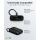 Goobay Powerbank 10.000 mAh, integriertes USB-C Kabel 13cm, 20 Watt (schwarz, 10 Ah, 1x USB-A, 2x USB-C, PD, QC)