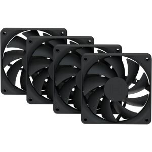 HYTE FA12 (schwarz, 4er Pack, 120 mm)