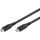 Goobay USB4 Gen 3x2 Kabel, USB-C Stecker > USB-C Stecker, 40Gbit/s (schwarz, 1 Meter, PD, Laden mit bis zu 100 Watt)