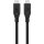 Goobay USB4 Gen 3x2 Kabel, USB-C Stecker > USB-C Stecker, 40Gbit/s (schwarz, 1,5 Meter, PD, Laden mit bis zu 100 Watt)
