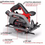 Einhell Professional Akku-Handkreissäge TP-CS 18/165 Li BL - Solo, 18Volt (rot/schwarz, ohne Akku und Ladegerät)