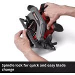 Einhell Professional Akku-Handkreissäge TP-CS 18/165 Li BL - Solo, 18Volt (rot/schwarz, ohne Akku und Ladegerät)
