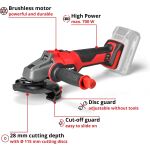 Einhell Professional Akku-Winkelschleifer AXXIO 18/115, 18Volt (rot/schwarz, ohne Akku und Ladegerät)