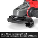 Einhell Professional Akku-Winkelschleifer AXXIO 18/115, 18Volt (rot/schwarz, ohne Akku und Ladegerät)