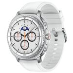Samsung Galaxy Watch8 Classic (weiß, 46mm, Bluetooth, Hybrid-Armband)