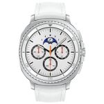 Samsung Galaxy Watch8 Classic (weiß, 46mm, LTE, Hybrid-Armband)