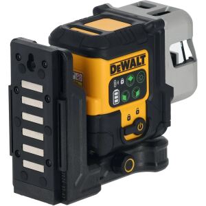 Dewalt Akku-Multilinienlaser 3x180° DCLE14301GB, 18Volt (schwarz/gelb, mit grünen Laserlinien, integrierter Powerstack Li-Ion Akku)