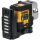 Dewalt Akku-Multilinienlaser 3x180° DCLE14301GB, 18Volt (schwarz/gelb, mit grünen Laserlinien, integrierter Powerstack Li-Ion Akku)
