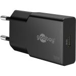 Goobay USB-C PD GaN Schnellladegerät Slim (30 W) (schwarz)