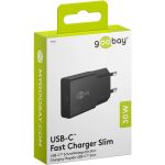 Goobay USB-C PD GaN Schnellladegerät Slim (30 W) (schwarz)