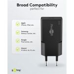 Goobay USB-C PD GaN Schnellladegerät Slim (30 W) (schwarz)