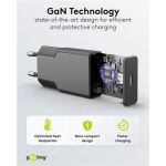 Goobay USB-C PD GaN Schnellladegerät Slim (30 W) (schwarz)