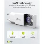 Goobay USB-C PD GaN Schnellladegerät Slim (30 W) (weiß)