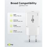 Goobay USB-C PD GaN Schnellladegerät Slim (30 W) (weiß)