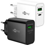 Goobay USB-C PD GaN Dual-Schnelladegerät 30 W (weiß)
