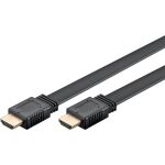 Goobay High Speed HDMI 2.1 Flachkabel mit Ethernet 8K / 60 Hz (schwarz, 1,5 Meter, 48 Gbit/s)